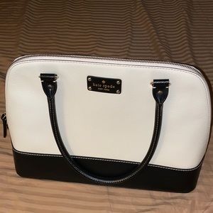 KATE SPADE Black & Cream Rachelle Berkeley Lane Bag
